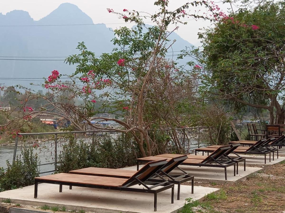 Riverside Garden Hostel Vang Vieng Eksteriør bilde