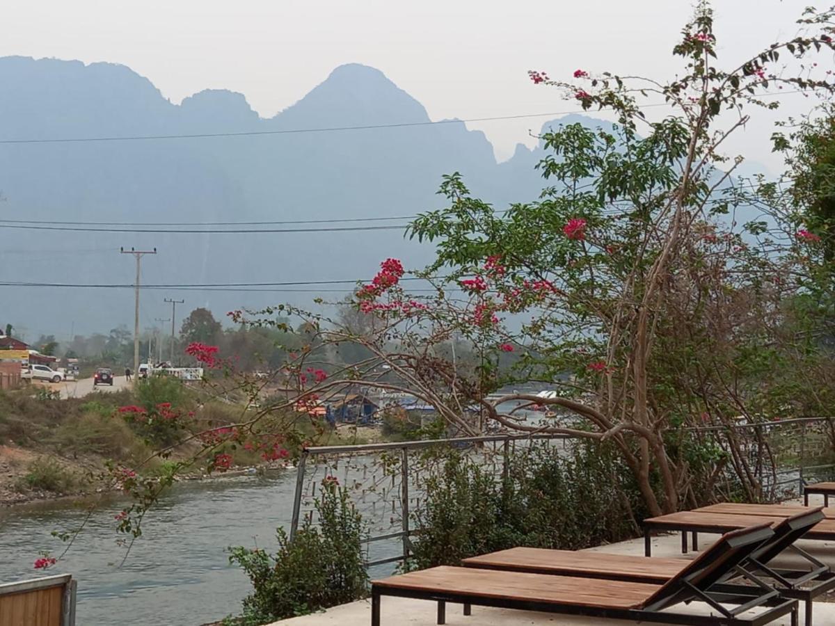 Riverside Garden Hostel Vang Vieng Eksteriør bilde