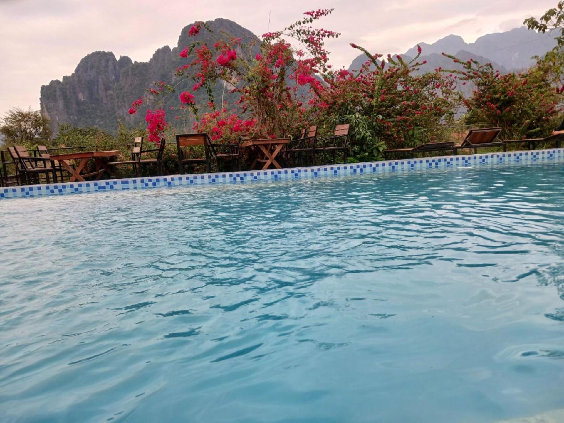 Riverside Garden Hostel Vang Vieng Eksteriør bilde